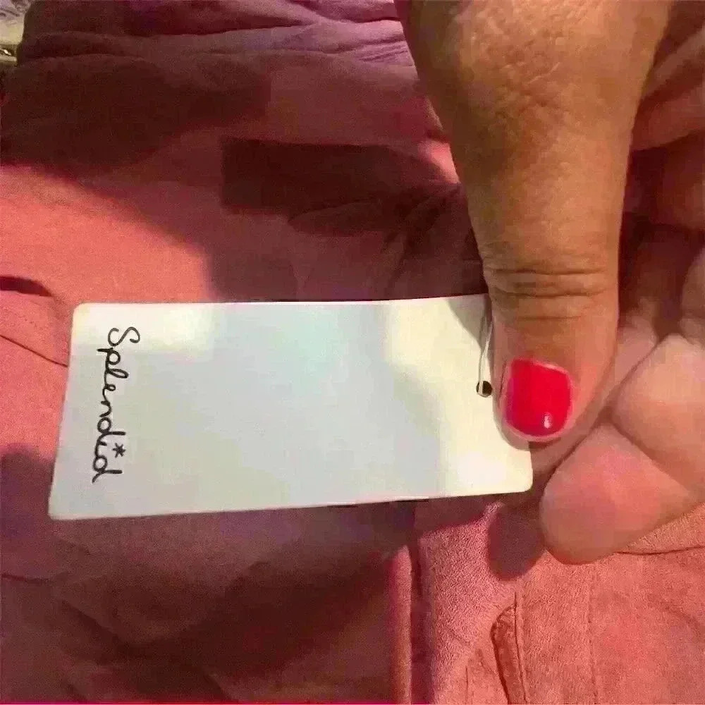 Splendid Maren Sleeveless Shift Dress Small Pink V-Neck Short Relaxed Fit - Picture 12 of 13